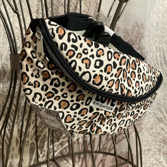 NWT Brighton Leopard Print Hidden Hearts Great Size Stylish Waist Belt - Picture 2 of 12